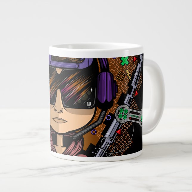 Gamer Boy Giant Coffee Mug (Front Right)