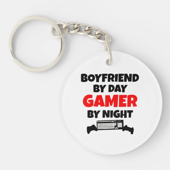 Gamer Boyfriend Keychain (Front)
