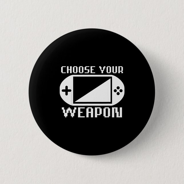 Gamer , Boys Men Women Video Gaming Is My Therapy  Button (Front)