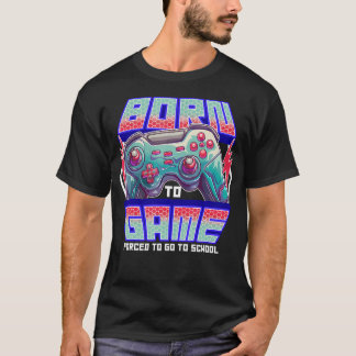 Gamer Boys ns Gaming Funny Born To T-Shirt