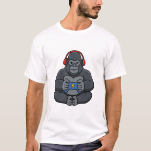 Gamer Bruh Gorilla Video Games Gift for Boys Teen T-Shirt