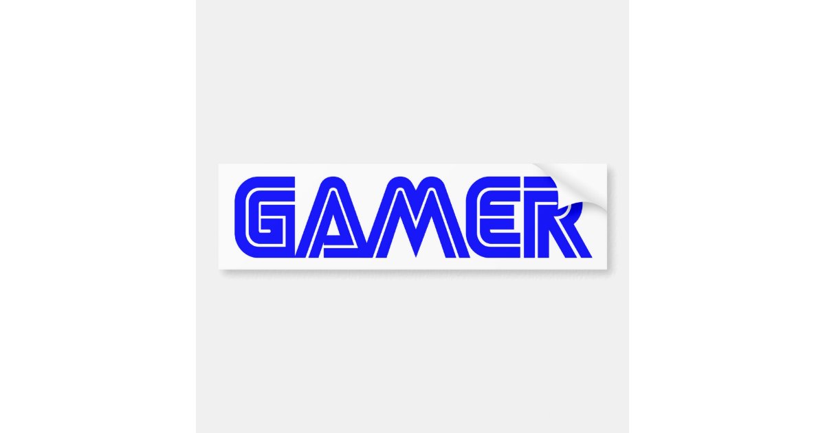 Gamer Bumper Sticker | Zazzle