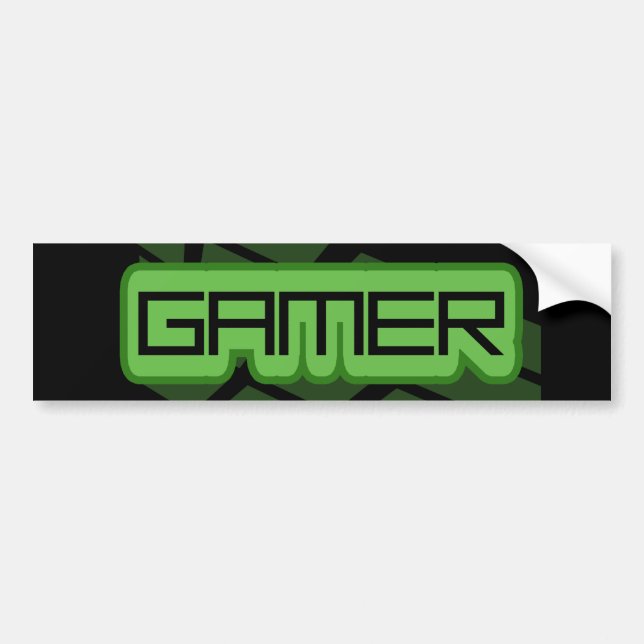 Gamer Bumper Sticker (Front)