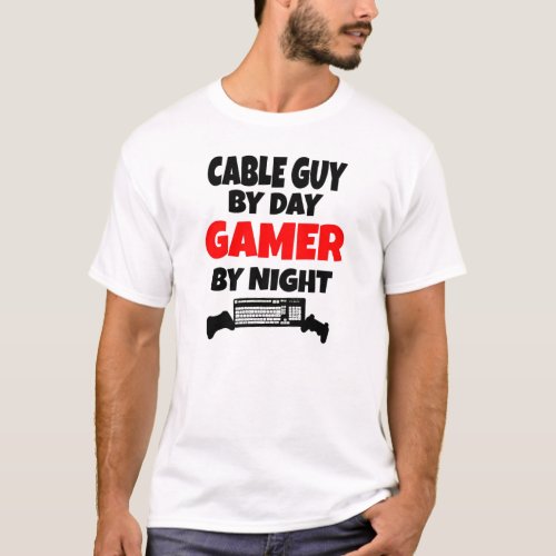 Gamer Cable Guy T_Shirt