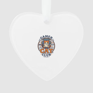 Gamer Cat Cat Mom Gift Idea - Gamer Cat Club_1 Ornament
