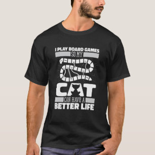 Gamer Cat Fantasy Dice Family Gaming Rpg Board G T-Shirt