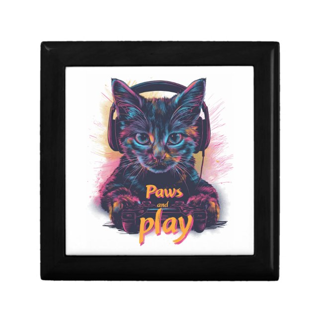 Gamer Cat Level Up Gift Box (Front)