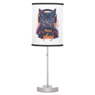 Gamer Cat Level Up Table Lamp