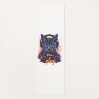 Gamer Cat Level Up Yoga Mat