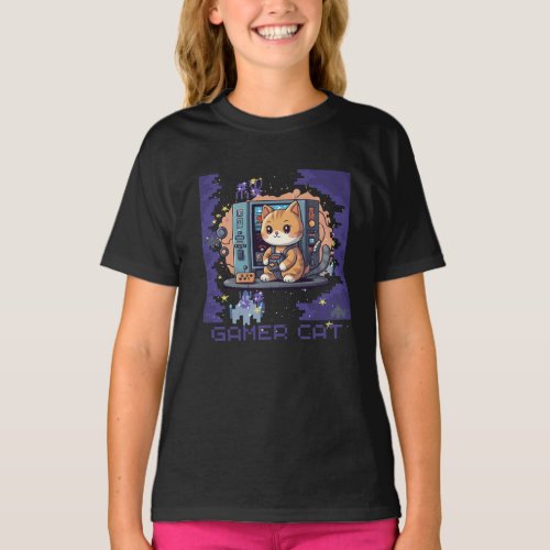 Gamer Cat T_Shirt