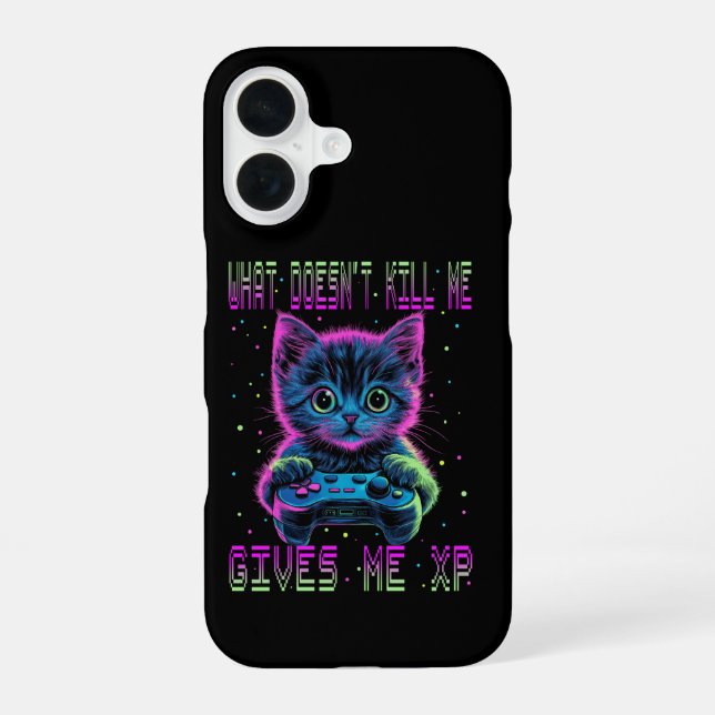 Gamer Cat XP iPhone Case (Back)