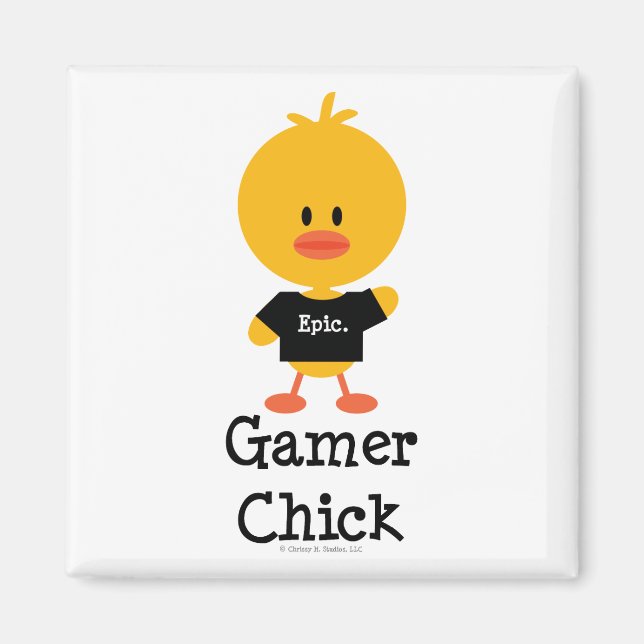 Gamer Chick Magnet (Front)