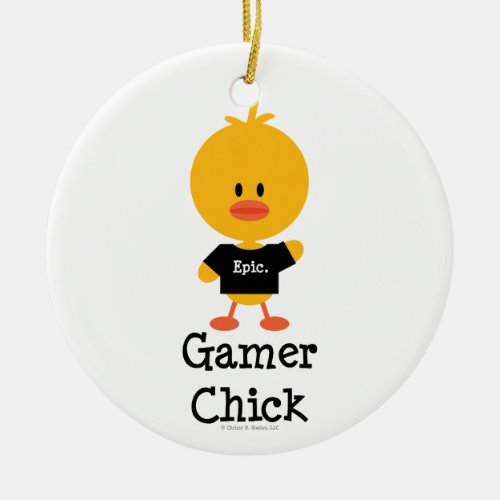 Gamer Chick Ornament