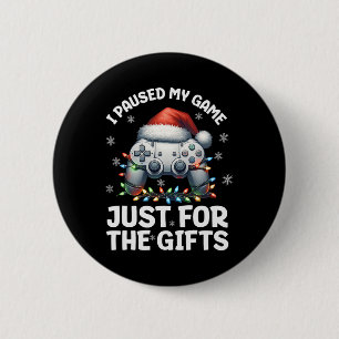Gamer Christmas Gaming Xmas Video Games Boys Chris Button