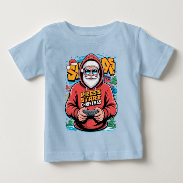 Gamer Christmas Gifts for Console Lovers Baby T-Shirt (Front)