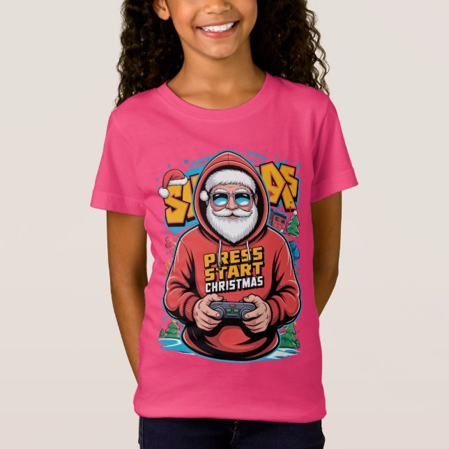 Gamer Christmas Gifts for Console Lovers T-Shirt (Front)