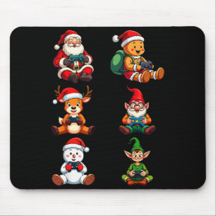 Gamer Christmas Pajamas Kids Boys Youth Teen Chris Mouse Pad
