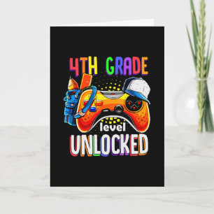 Gamer Ck To School Gamepad 4th Fourth Grade Level Card