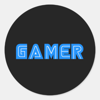 Gamer Classic Round Sticker