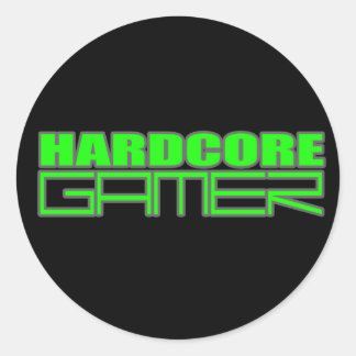 Gamer Classic Round Sticker