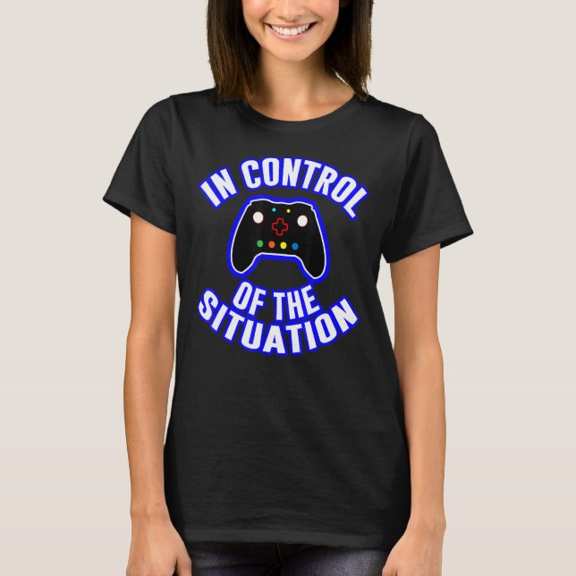 Gamer Controller for video game addicts birthday T-Shirt (Front)