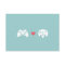Gamer Controller Love Wedding RSVP 3 - Red & Gray