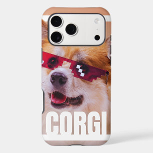 Gamer Corgi   Thug Life Pixel Shades Cartoon iPhone 17 Pro Max Case
