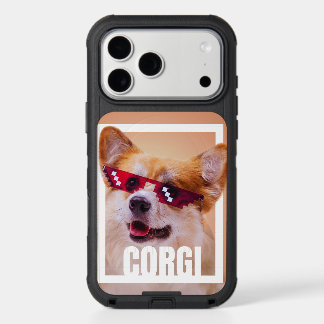 Gamer Corgi | Thug Life Pixel Shades Cartoon iPhone 17 Pro Max Case