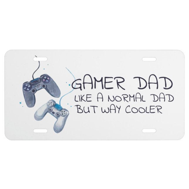 Gamer Dad | Father's Day License Plate (Front)