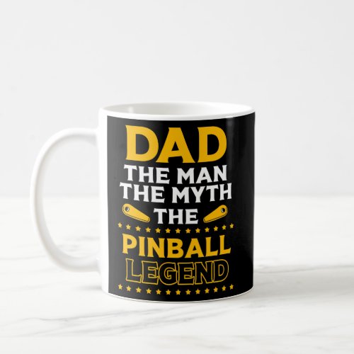 Gamer Dad For Fathers Day Pinball Dad Coffee Mug