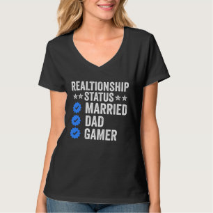 gamer dad, funny gamer husband, father day gaming T-Shirt