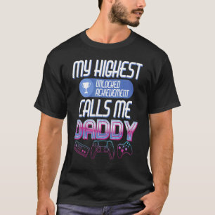 Gamer Dad Leveling Up To Daddy Soon To Be Future F T-Shirt