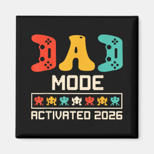 Gamer Dad Mode Activated 2026 Funny Future Father Magnet