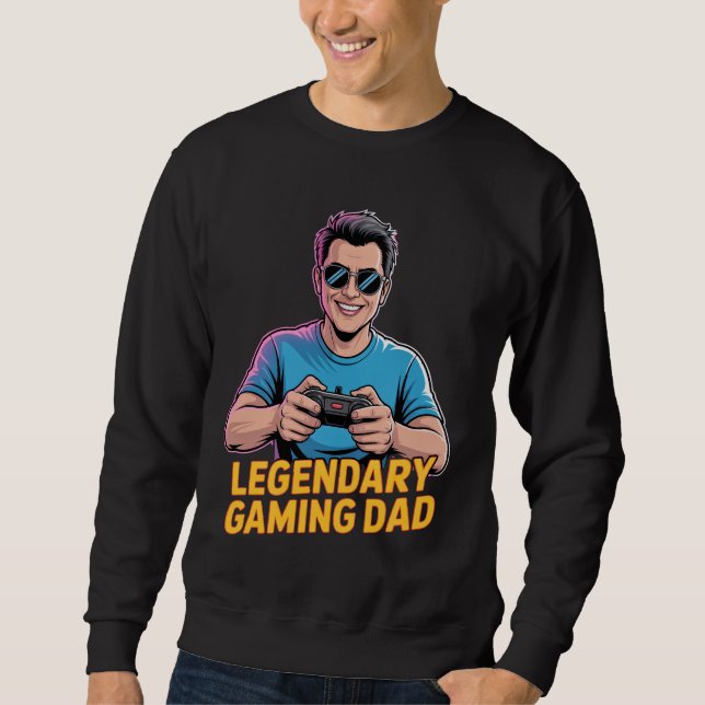 Gamer dad tshirt Legendary Gamer Dad (Front)