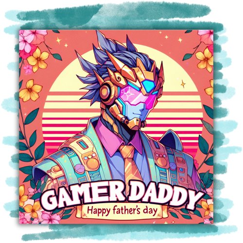 Gamer Daddy Happy Fathers Day  Poster