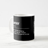 Gamer definition coffee mug (Front Left)