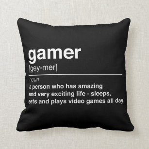 Multicolor 16x16 Gaming Gifts for Video Game Nerds And Geeks Controller Gaming Video Gamer Nerd & Gamer Geek Throw Pillow 