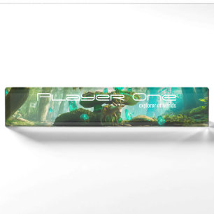 gamer desk name plate