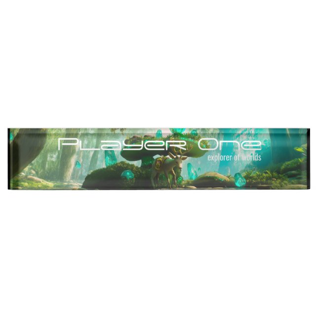 gamer desk name plate (Front)