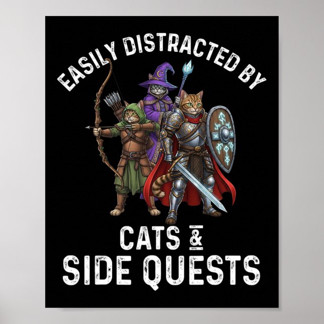 Gamer Easily Distracted  Poster (Front)