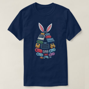 Gamer Easter Egg Shirt Bunny Controller Graphic