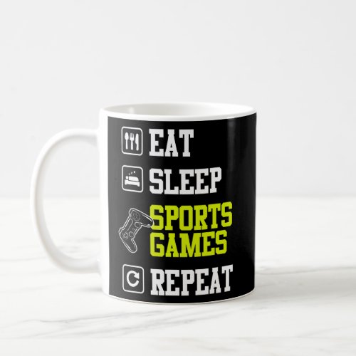 Gamer   Eat Sleep Sports Games Video Gaming  Coffee Mug