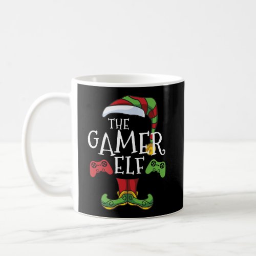 Gamer Elf Family Matching Christmas Funny Gaming P Coffee Mug