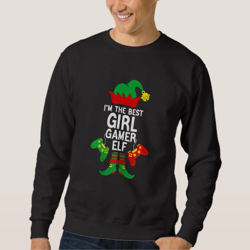 Gamer Elf Family Matching Funny Christmas Women Gi Sweatshirt
