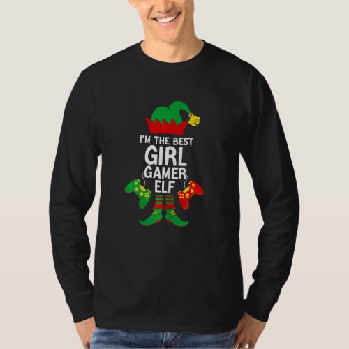 Gamer Elf Family Matching Funny Christmas Women Gi T_Shirt