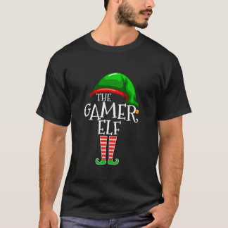 Gamer Elf Family Matching Group Christmas Gift Vid T-Shirt