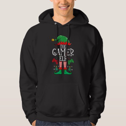 Gamer Elf Matching Group Xmas Funny Family Christm Hoodie