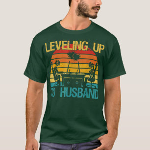 Gamer Engagement Future Mr & Mrs Leveling Up To Hu T-Shirt