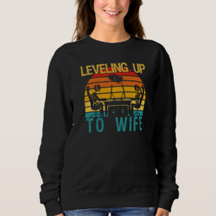 Gamer Engagement Future Mr & Mrs Leveling Up To Wi Sweatshirt