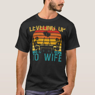 Gamer Engagement Future Mr & Mrs Leveling Up To Wi T-Shirt